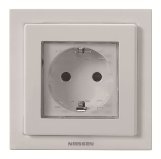 B.Schuko IP55 empotrar Zenit Blanco B.Schuko IP55 empotrar Zenit Blanco